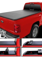 Spec-D 6ft 6in Bed Soft Quad-Fold Tonneau Cover Dodge Dakota | Mitsubishi Raider 2005-2010                                     - TC4-DAK05-65-SP - Image 11