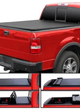 Spec-D 5ft 6in Short Bed Soft Quad-Fold Tonneau Cover Ford F-150 2004-2014                                     - TC4-F15004-55-SP - Image 11