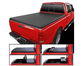 Spec-D 6ft 6in Bed Soft Quad-Fold Tonneau Cover Ford F250 | F350 | F450 SuperDuty 1999-2016