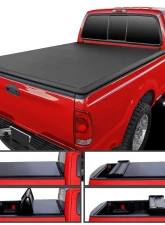 Spec-D 6ft 6in Bed Soft Quad-Fold Tonneau Cover Ford F250 | F350 | F450 SuperDuty 1999-2016                                     - TC4-F25099-65-SP - Image 11