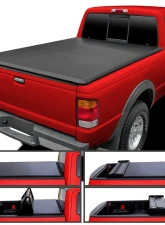 Spec-D 6' Bed Quad-Fold Soft Tonneau Cover Ford Ranger | Mazda B3000 1982-2013                                     - TC4-RAN82-6-SP - Image 11