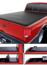 Spec-D 72" Short Bed Soft Quad-Fold Tonneau Cover Chevrolet S10 | GMC S15 | Sonoma 1994-2003                                     - TC4-S1094-6-SP - Image 11