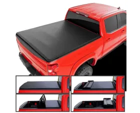 Spec-D 6ft 9in Bed Soft Quad-Fold Tonneau Cover Silverado Sierra 2500HD | 3500HD 2020-2024