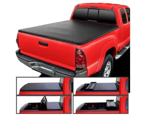 Spec-D 6' Standard Bed Soft Quad-Fold Tonneau Cover Toyota Tacoma Access/Double/Regular Cab 2005-2015