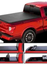 Spec-D 6ft 7in Truck Bed Soft Quad-Fold Tonneau Cover Nissan Titan 2017-2024                                     - TC4-TIT17-67-SP - Image 11