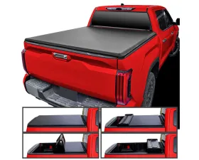 Spec-D 5ft 6in Truck Bed Soft Quad-Fold Tonneau Cover Toyota Tundra 2022-2024