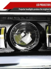 Spec-D LED Projector DRL Headlights w/ Bumper Lights (Jet Black Housing/Clear Lens) Chevrolet 1999-2006                                     - 2LBLHE-SIV99JM-MS - Image 3
