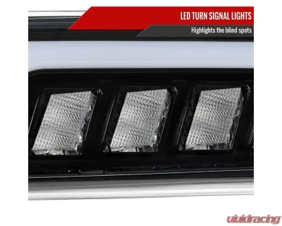 Spec-D LED Projector DRL Headlights w/ Bumper Lights (Jet Black Housing/Clear Lens) Chevrolet 1999-2006 - 2LBLHE-SIV99JM-MS