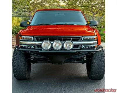 Spec-D LED Projector DRL Headlights w/ Bumper Lights (Jet Black Housing/Clear Lens) Chevrolet 1999-2006 - 2LBLHE-SIV99JM-MS