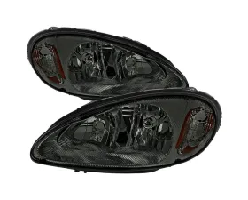 Spec-D Factory Style Headlights (Chrome Housing / Smoked Lens) Chrysler PT Cruiser 2001-2005
