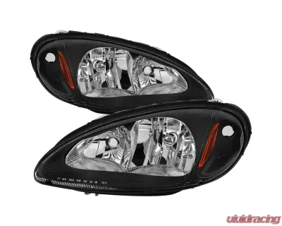 Spec-D Factory Style Headlights (Black Housing / Clear Lens) Chrysler PT Cruiser 2001-2005 - 2LH-PTC01JM-GO