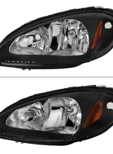 Spec-D Factory Style Headlights (Black Housing / Clear Lens) Chrysler PT Cruiser 2001-2005                                     - 2LH-PTC01JM-GO - Image 2