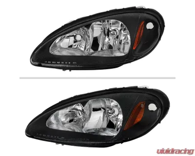 Spec-D Factory Style Headlights (Black Housing / Clear Lens) Chrysler PT Cruiser 2001-2005 - 2LH-PTC01JM-GO