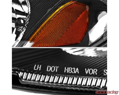 Spec-D Factory Style Headlights (Black Housing / Clear Lens) Chrysler PT Cruiser 2001-2005 - 2LH-PTC01JM-GO