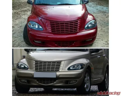 Spec-D Factory Style Headlights (Black Housing / Clear Lens) Chrysler PT Cruiser 2001-2005 - 2LH-PTC01JM-GO