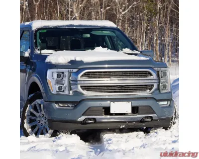 Spec-D Projector Headlight w/ Switchback Sequential Turn Signal LED Bar (Chrome Housing / Clear Lens) Ford F-150 2021-2025 - 2LHP-F15021-SQ-RS