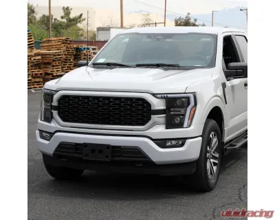 Spec-D Projector Headlight w/ Switchback Sequential Turn Signal LED Bar (Black Housing / Clear Lens) Ford F-150 2021-2025 - 2LHP-F15021JM-SQ-RS