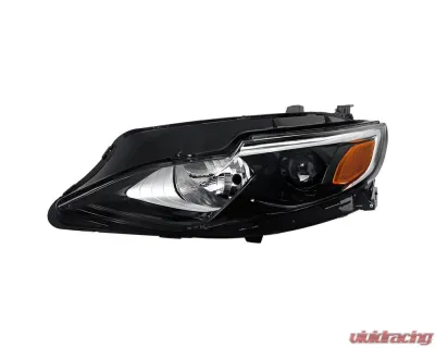 Spec-D Factory Style Projector Headlights (Glossy Black Housing/Clear Lens) - Left Driver Side Only Chevrolet Malibu 2019-2024 - 2LHP-MBU19GB-L-RO