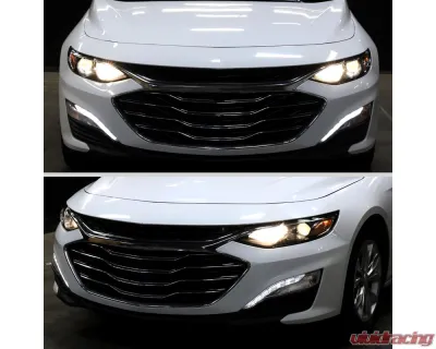 Spec-D Factory Style Projector Headlights (Glossy Black Housing/Clear Lens) - Left Driver Side Only Chevrolet Malibu 2019-2024 - 2LHP-MBU19GB-L-RO