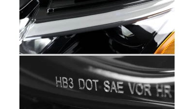 Spec-D Factory Style Projector Headlights (Glossy Black Housing/Clear Lens) - Left Driver Side Only Chevrolet Malibu 2019-2024                                     - 2LHP-MBU19GB-L-RO - Image 6