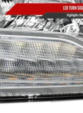 Spec-D LED Bar Projector Headlights (Chrome Housing/Clear Lens) Ram 2013-2024                                     - 2LHP-RAM13G2-GO - Image 5