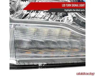 Spec-D LED Bar Projector Headlights (Chrome Housing/Clear Lens) Ram 2013-2024 - 2LHP-RAM13G2-GO