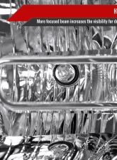 Spec-D Sequential LED Bar Signal Projector Headlights (Chrome Housing/Clear Lens) Dodge Ram 2009-2024                                     - 2LHP-RAM13G2-SQ-GO - Image 5
