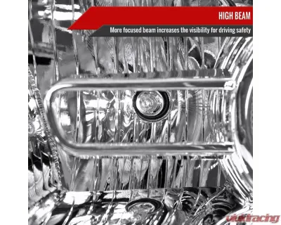 Spec-D Sequential LED Bar Signal Projector Headlights (Chrome Housing/Clear Lens) Dodge Ram 2009-2024 - 2LHP-RAM13G2-SQ-GO