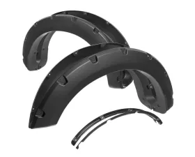 Spec-D Matte Black Rivet Style Fender Flares Ford F250 | F350 2023-2024