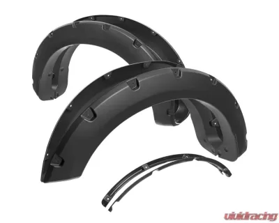 Spec-D Matte Black Rivet Style Fender Flares Ford F250 | F350 2023-2024 - FDF-F25023A-PK-MP