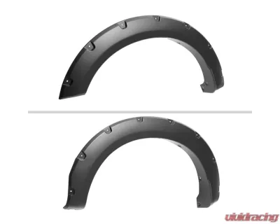 Spec-D Matte Black Rivet Style Fender Flares Ford F250 | F350 2023-2024 - FDF-F25023A-PK-MP