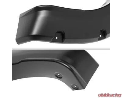 Spec-D Matte Black Rivet Style Fender Flares Ford F250 | F350 2023-2024 - FDF-F25023A-PK-MP