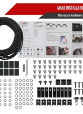 Spec-D Matte Black Rivet Style Fender Flares Ford F250 | F350 2023-2024                                     - FDF-F25023A-PK-MP - Image 6
