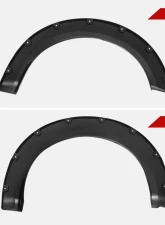Spec-D Matte Black Rivet Style Fender Flares Ford F250 | F350 2023-2024                                     - FDF-F25023A-PK-MP - Image 7