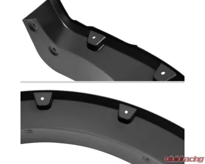 Spec-D Matte Black Rivet Style Fender Flares Ford F250 | F350 2023-2024 - FDF-F25023A-PK-MP