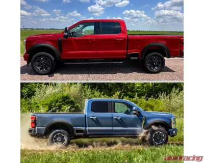 Spec-D Matte Black Rivet Style Fender Flares Ford F250 | F350 2023-2024 - FDF-F25023A-PK-MP