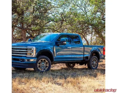 Spec-D Matte Black Rivet Style Fender Flares Ford F250 | F350 2023-2024 - FDF-F25023A-PK-MP
