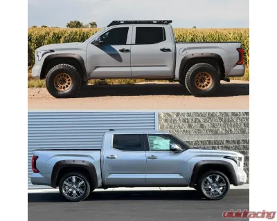 Spec-D Matte Black Rivet Style Fender Flares Toyota Tundra 2022-2024 - FDF-TUN22A-PK-MP