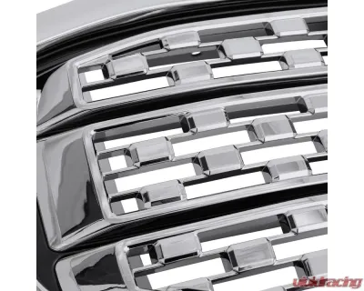 Spec-D Chrome Denali Style Front Upper Mesh Hood Grille GMC Acadia 2017-2019 - HG-ADA17C-JB