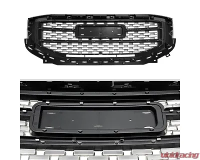 Spec-D Chrome Denali Style Front Upper Mesh Hood Grille GMC Acadia 2017-2019 - HG-ADA17C-JB