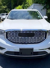 Spec-D Chrome Denali Style Front Upper Mesh Hood Grille GMC Acadia 2017-2019                                     - HG-ADA17C-JB - Image 9