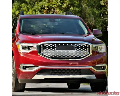 Spec-D Chrome Denali Style Front Upper Mesh Hood Grille GMC Acadia 2017-2019 - HG-ADA17C-JB