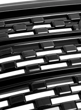 Spec-D Glossy Black Denali Style Front Upper Mesh Hood Grille GMC Acadia 2017-2019                                     - HG-ADA17JM-JB - Image 3