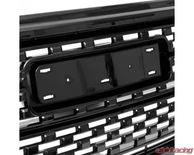 Spec-D Glossy Black Denali Style Front Upper Mesh Hood Grille GMC Acadia 2017-2019 - HG-ADA17JM-JB