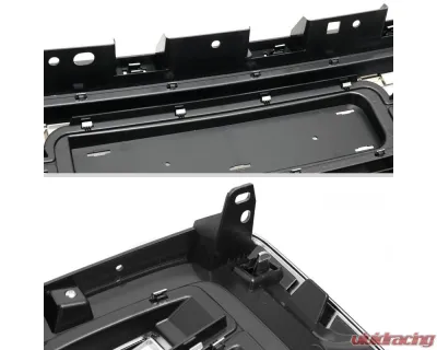 Spec-D Glossy Black Denali Style Front Upper Mesh Hood Grille GMC Acadia 2017-2019 - HG-ADA17JM-JB