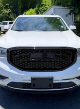 Spec-D Glossy Black Denali Style Front Upper Mesh Hood Grille GMC Acadia 2017-2019                                     - HG-ADA17JM-JB - Image 9