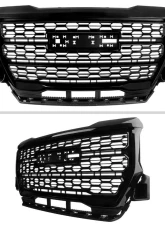Spec-D Glossy Black Denali Style Front Upper Mesh Hood Grille GMC Canyon 2021-2022                                     - HG-CAN21JM-GL - Image 2