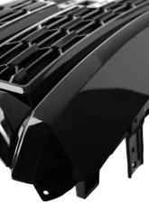 Spec-D Glossy Black Denali Style Front Upper Mesh Hood Grille GMC Canyon 2021-2022                                     - HG-CAN21JM-GL - Image 3