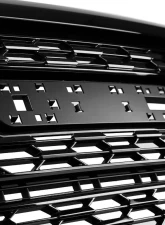 Spec-D Glossy Black Denali Style Front Upper Mesh Hood Grille GMC Canyon 2021-2022                                     - HG-CAN21JM-GL - Image 5