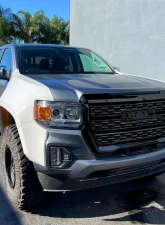 Spec-D Glossy Black Denali Style Front Upper Mesh Hood Grille GMC Canyon 2021-2022                                     - HG-CAN21JM-GL - Image 9